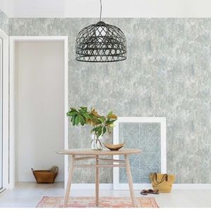 Wallpaper - Brewster Textural Essentials, Micah Teal Distressed Texture Teal